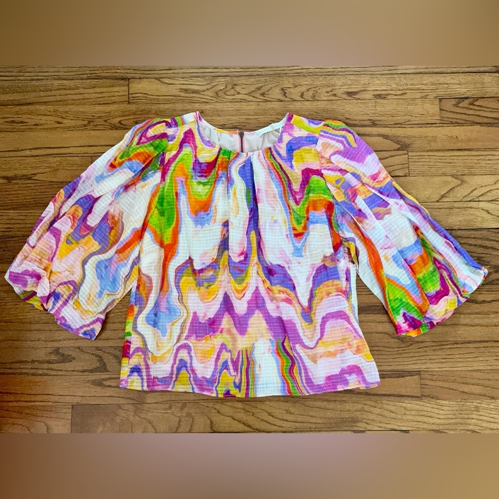 Marie Oliver Harly Pastel Marble Top Style 1H7-177-212B Women’s Small NEW W TAGS